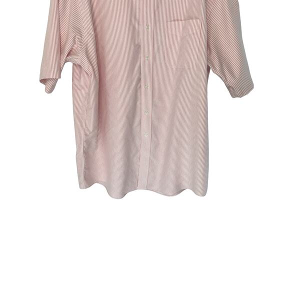 L.L. Bean Men's Striped Wrinkle Free‎ Traditional Fit Button Down Shirt Size 17R - Picture 4 of 11